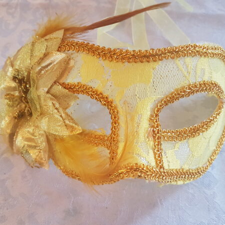 Gul maskerade maske