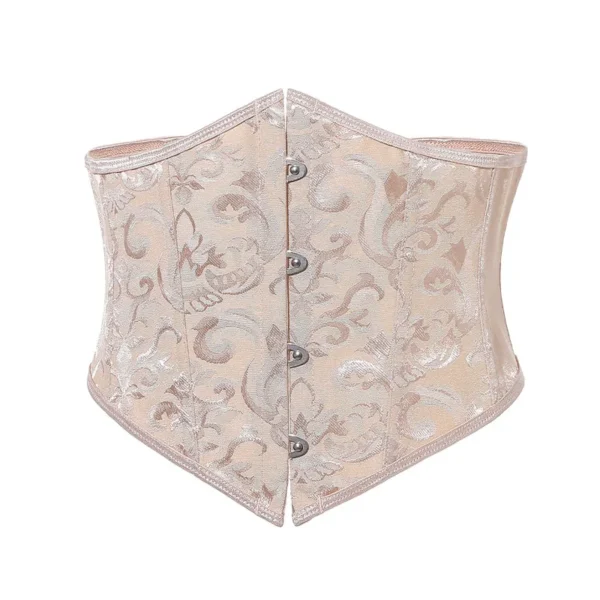 Underbust korsett pale pink brokade