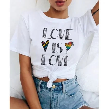 2pk. T-skjorte Love is love