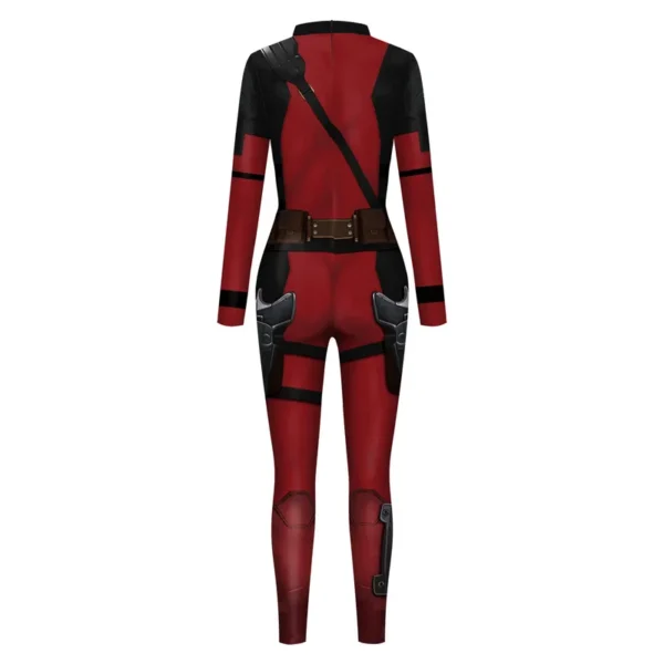 Movie Fantasy Cosplay Bodysuit Red Backside