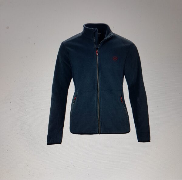 Unisex fleece jakke blå rød