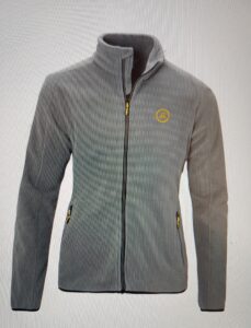 Unisex fleece jakke grå gul