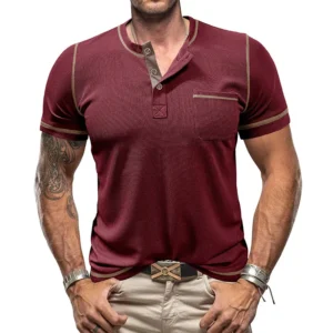 Polo T-shirt for men 2-pack wine red