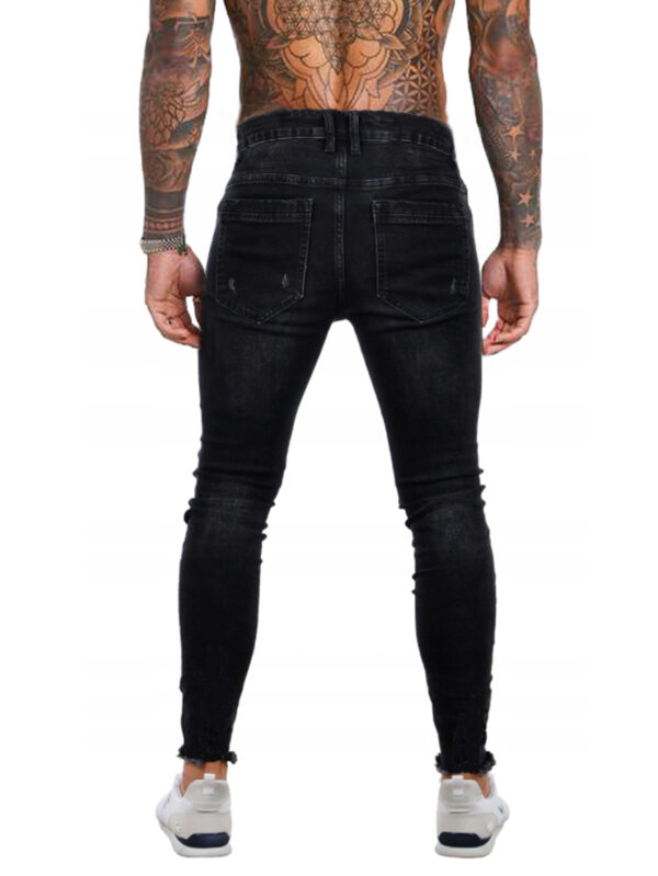 Ripped black jeans for men b