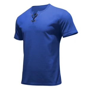 Short Sleeve T-shirt Men's Clothing 2-pack Blue