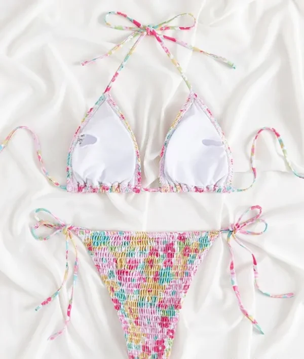 Blomstret bikini baksiden