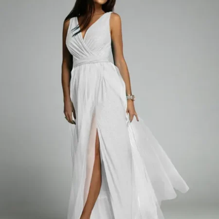 Lang kjole gresk stil kostyme hvit