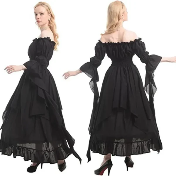 Long Dress Halloween Costume Black