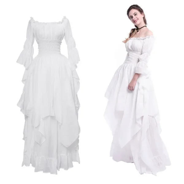 Long Dress Halloween Costume White