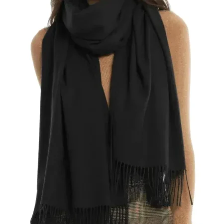 Long black scarf