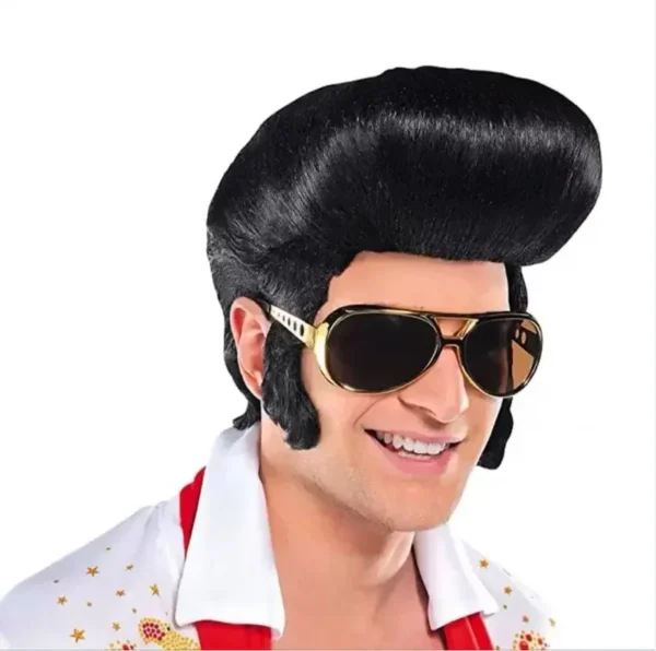 Parykk for menn Elvis wig