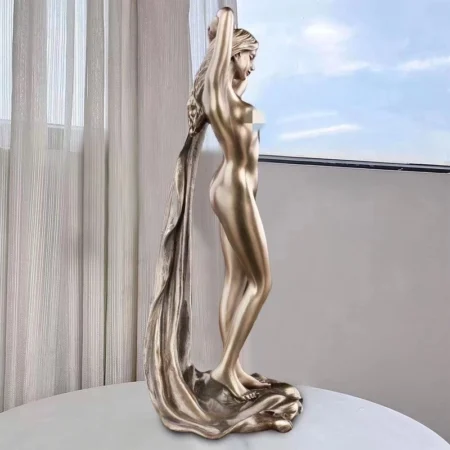 Pyntefigur Akt Skulptur Ung Naken Jente Figur