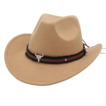 Beige cowboy hat