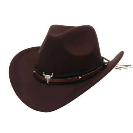 Dark brown cowboy hat