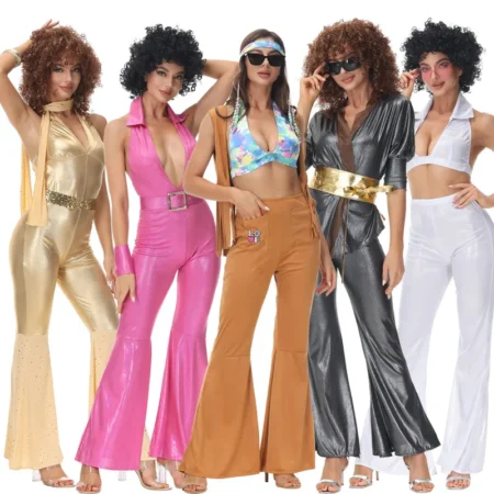 Costume 1970s Style Disco Dance Bodysuits