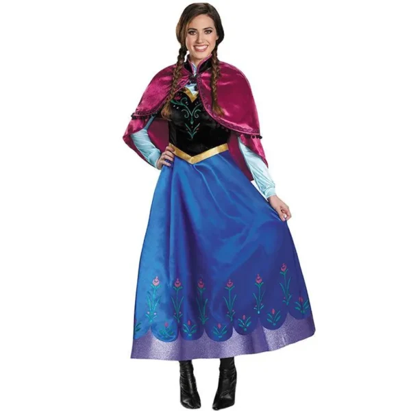 Kostyme for damer Anna stil lang kjole women's cosplay costume