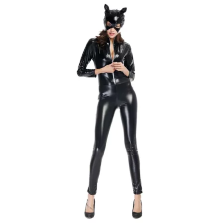 Sexy Catwoman costume catsuit and mask