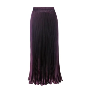 Pleated Maxi skirt purple