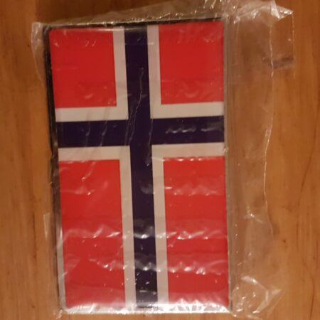 Visittkort etui norsk flagg