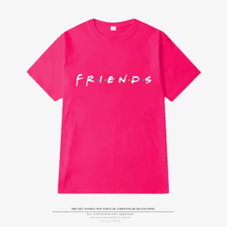 Friends T-shirt hot pink