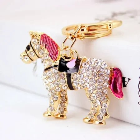 Stylish Keychain Cute Horse Pendant