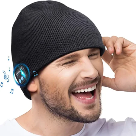Bluetooth Wireless Music Knitted Hat Black b