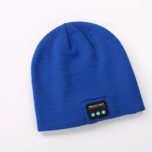 Bluetooth Wireless Music Knitted Hat Blue