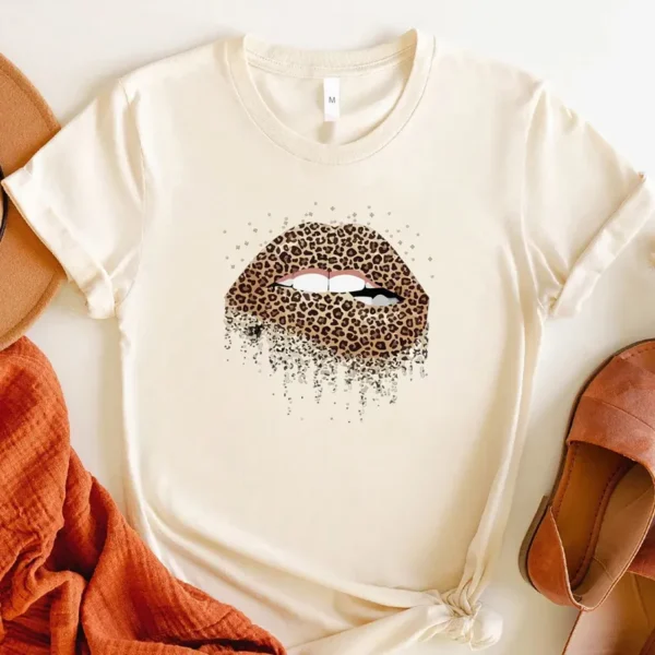 Fashion T-shirt Mouth Printing and Key-chain