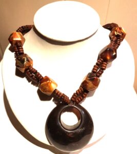 Womens brown necklace