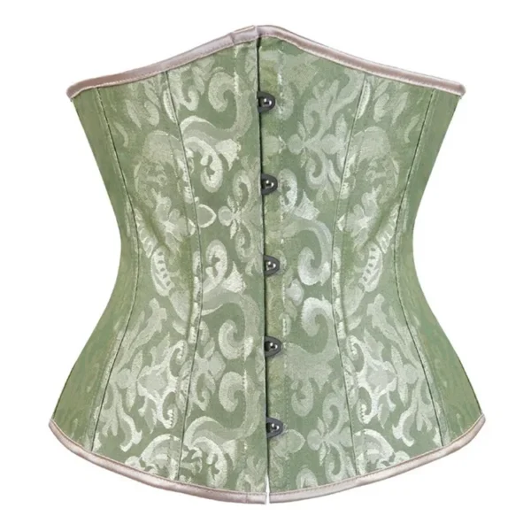 Solid underbust korsett grønt