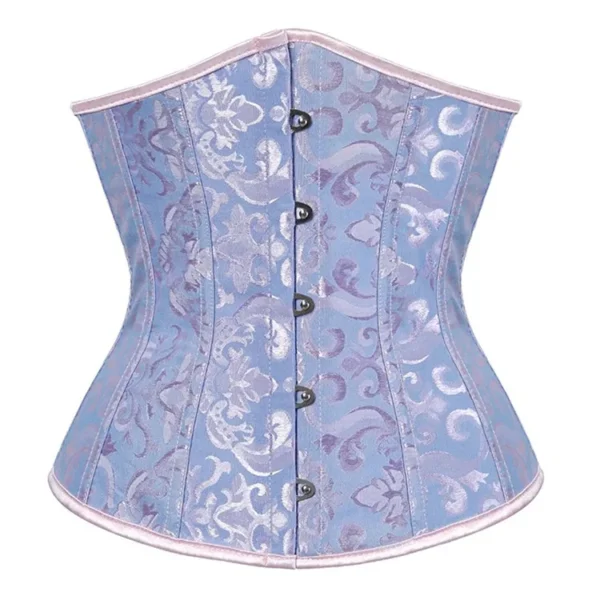 Solid underbust korsett lyseblått