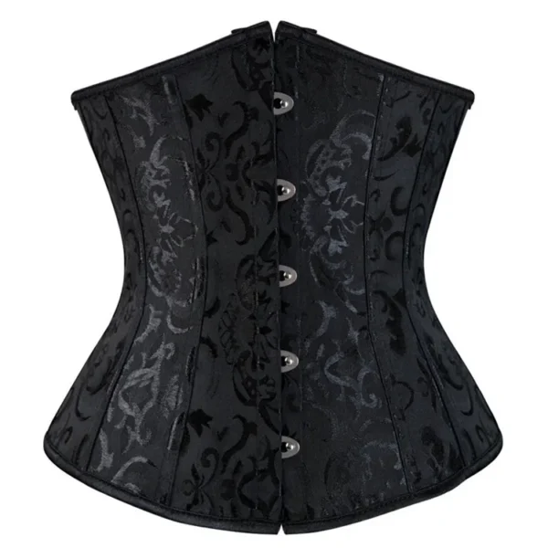 Solid underbust korsett sort