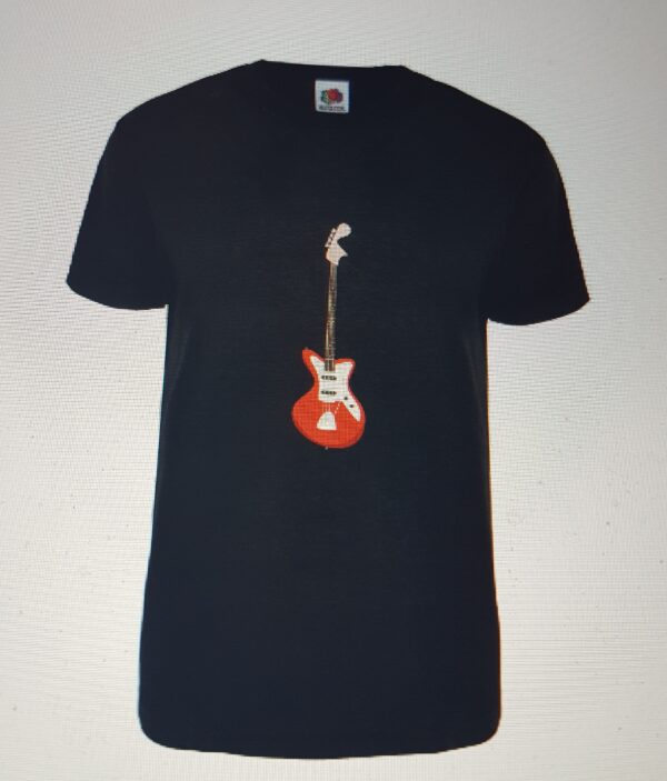 T-shirt black unisex el-guitar image