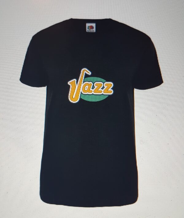 T-shirt black unisex jazz