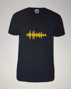 T-shirt black unisex sound image