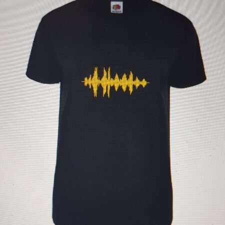 T-shirt black unisex sound image