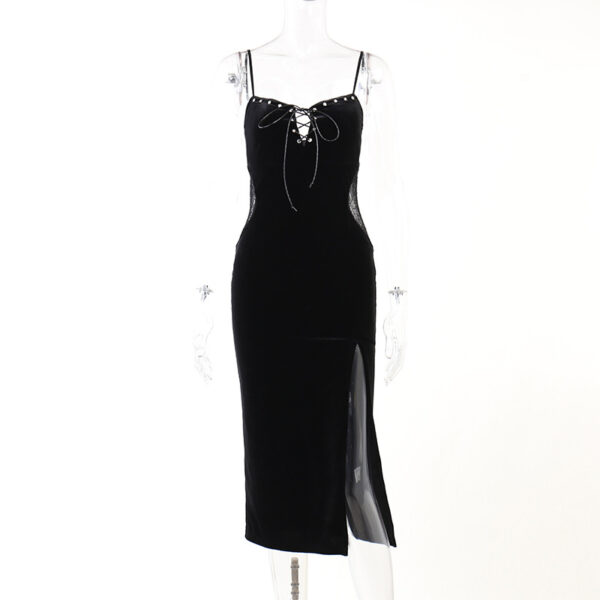 Halloween Costume Long Black Dress d