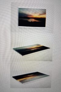 Sunset photo on canvas or poster