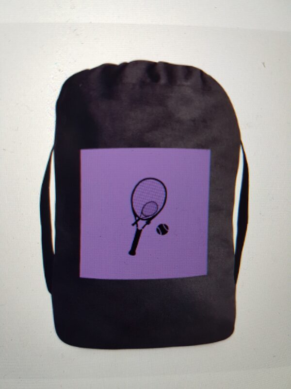 Treningsbag tennis lilla sort