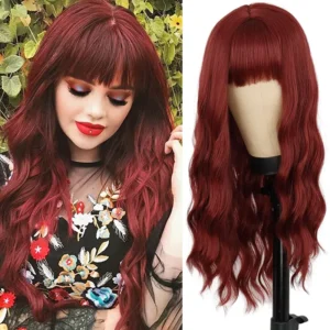 Women's long red wig
