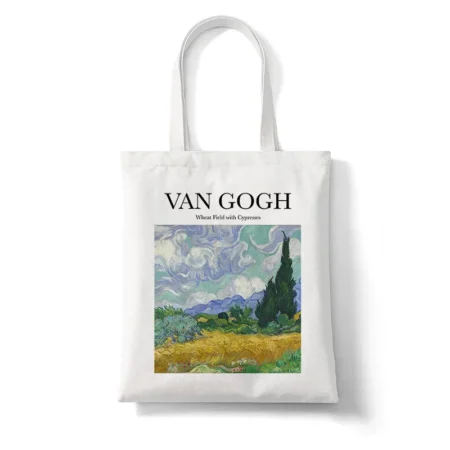 Famous Oil Painting Printing Canvas Bag