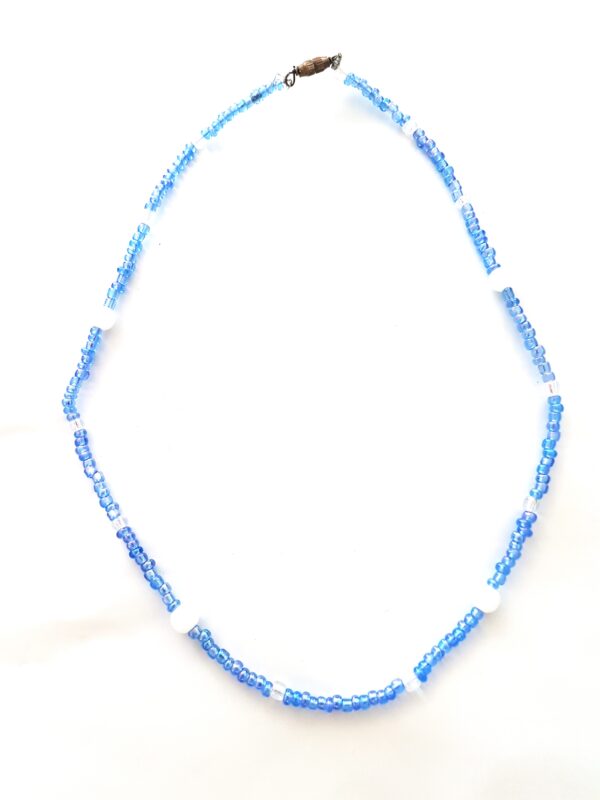 Blue beads necklace