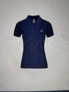 Polo T-skjorte blå hvit women's polo T-shirt blue white