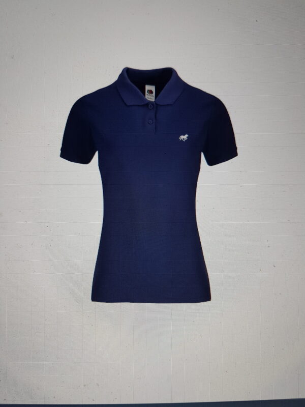 Polo T-skjorte blå hvit women's polo T-shirt blue white