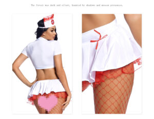 Sexy kostyme hvitt lingerie sexy nurse b