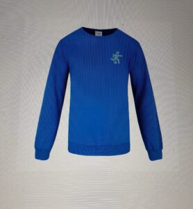 Sweatshirt barn unge blå grønn