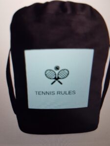 Treningsbag Tennis rules lyseblå