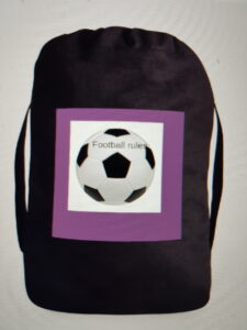 Treningsbag fotball sort lilla