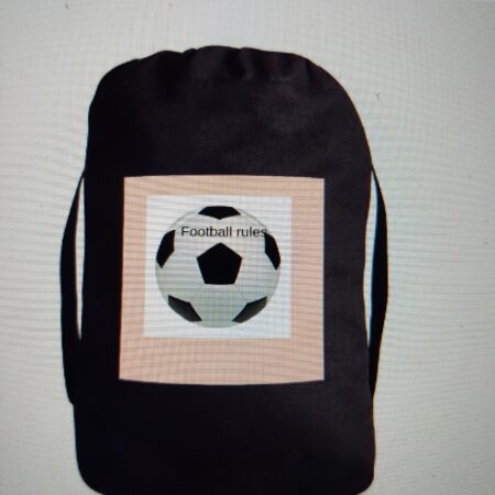 Treningsbag fotball sort rosa