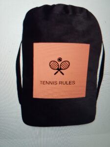 Treningsbag tennis sort og rosa